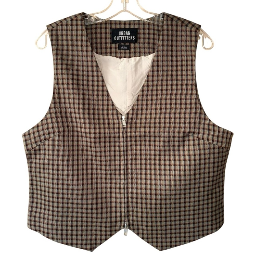 UO Adrian Twill Tailored Vest Top - Picture 2 of 12